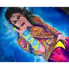 Pintura por números coloração michael jackson, kits pintados à mão, Arte para os amantes do Rock End Roll com muito bom gosto. na internet
