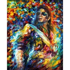 Pintura por números coloração michael jackson, kits pintados à mão, Arte para os amantes do Rock End Roll com muito bom gosto. - comprar online