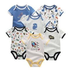 Bodysuits: 6 Peças/conjunto unissex de macacoezinhos para seu bebê recém-nascido, Excelência e Qualidade garantida. Proteja seu Anjinho. - comprar online