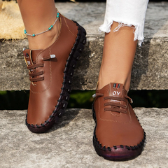 Sapatos vulcanizados de couro PU para mulheres. Casuais, macios, baixos e confortáveis, para mulheres exigentes. - comprar online