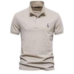 AIOPESON-Camisas Polo masculina de Algodão Manga Curta, a roupa certa para presentear quem você AMA, neste Verão.