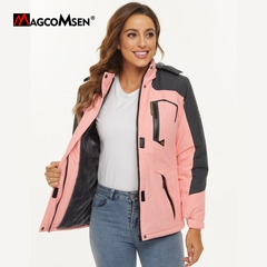 Magcomsen tendência feminina jaqueta para aquecer o seu inverno, o Presente perfeito para sua amada.
