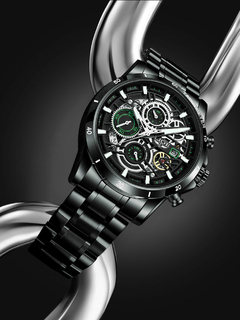 LIGE-Relógio de quartzo impermeável de aço inoxidável masculino, relógio para o Homem Inteligente. na internet