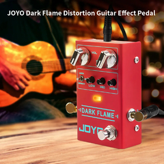 JOYO R-17 Dark Flame é um pedal de distorção de alto ganho, com pedal EQ de 3 bandas-Três botões LOW, MID e HIGH para ajustar a frequência correspondente Bass,Mid e Treble, fornecendo vários tons para guitarristas. Vários tons pedal-Com um interruptor, você pode selecionar três diferentes tipos de distorção sonora. O-R-17 Dark Flame Guitar Effect Pedal, Pedal de Alto Ganho, 3 Band EQ Metal, Elimina as distorções sonoras. Para você guitarrista Exigente.