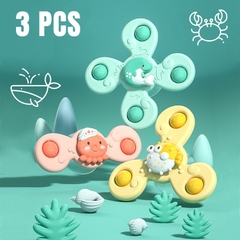 3 Peças de brinquedos de banho para bebê, com ventosa Engraçado e divertido, Certeza que o Bebê vai AMAR. - loja online