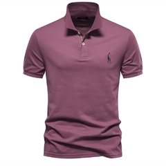 AIOPESON-Camisas Polo masculina de Algodão Manga Curta, a roupa certa para presentear quem você AMA, neste Verão. - loja online