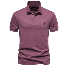 AIOPESON-Camisas Polo masculina de Algodão Manga Curta, a roupa certa para presentear quem você AMA, neste Verão. na internet