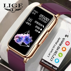 Imagem do LIGE-Relógio Inteligente Fitness para Homens e Mulheres, Telefone Conectado Bluetooth. Veja na descrição as qualidades desta maravilha. O Presente perfeito.