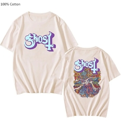 Camiseta Ghost Band para Feminino e Masculino, 100% Algodão, Estampada com manga curta para pessoas de bom gosto. - loja online
