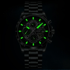 Imagem do LIGE-Relógio de quartzo impermeável de aço inoxidável masculino, relógio para o Homem Inteligente.