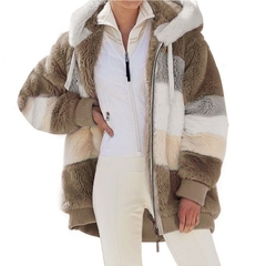 Imagem do 2022 inverno: nova mulher Inteligente, aqueça seu inverno com o magnifico casaco de pelúcia costuras ultra resistentes. o Presente certo para você.