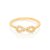 Anel skinny ring infinito folheado a ouro com zircônias na internet