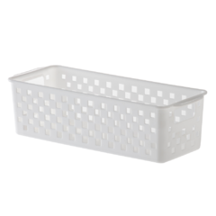 Cesto Organizador Quadratta 27 x 11 x 8cm Branco Paramount