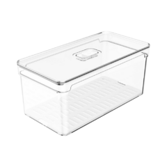 Organizador De Geladeira Com Tampa Clear Fresh