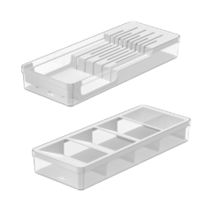 Kit Organizadores Ou Clear Branco