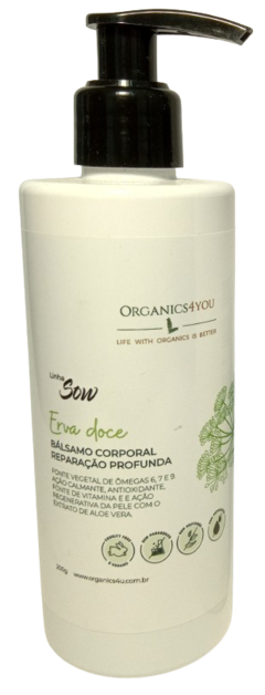 BÁLSAMO CORPORAL REPARAÇÃO PROFUNDA - LINHA SOW ERVA DOCE - 200G