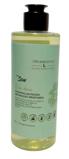 SHAMPOO NUTRIÇÃO REPARAÇÃO PROFUNDA - LINHA SOW ERVA DOCE - 200G