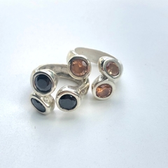 Anillo Trio FUEGO y NOCHE