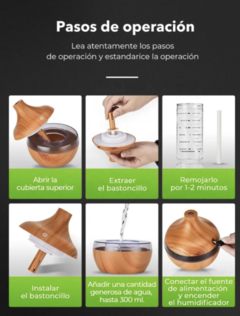 HUMIDIFICADOR BAKE SIMIL MADERA en internet