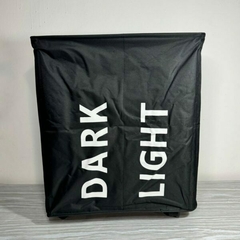 CESTO DE ROPA DARK LIGTH ALL BLACK CON RUEDAS