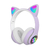 Fone Headphone Orelha de Gato Colorido Led Smartphone Geek Gamer - comprar online