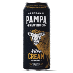 Cerveza artesanal Pampa Nitro Cream Stout lata 473ML.