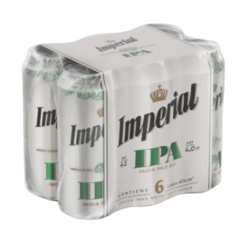 Cerveza Imperial IPA lata 473ML. (Pack x 6 unidades)