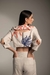 Jaqueta Cropped Recortes Off-White - loja online