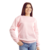 Moletom Casual Liso Rosa Blusa de Frio Abrigo Casaco Flanelado na internet