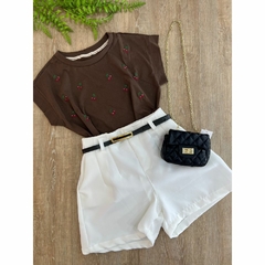 Short Alfaiataria com cinto - Suzy Fashion