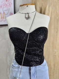 Cropped Glitter Retrô - comprar online