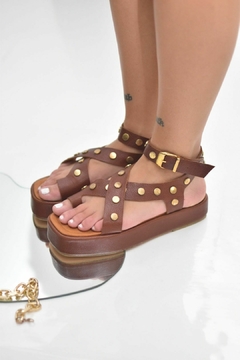 SANDALIAS DESPEDIDA CUERO - comprar online