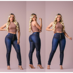 Calça jeans Feminina com lycra Cintura Alta EMPINA BUMBUM - Lukshop loja virtual