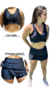 Conjunto New Short Saia e Top 3D Fitness - loja online