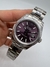 ROLEX DATEJUST -PRATA E ROXO