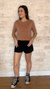 Cropped Flow Camelo - loja online