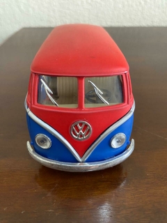 KOMBI MINIATURA VERMELHA E AZUL - comprar online