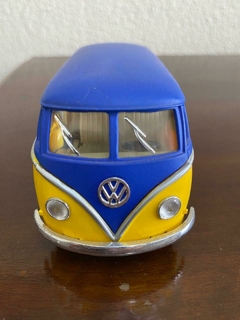 MINIATURA KOMBI AMARELA E AZUL