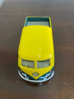 KOMBI MINIATURA PICK UP VERDE E AMARELA - comprar online