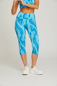 Calza Capri Print con Bolsillos 7219