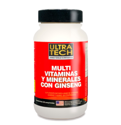 Multivitaminas Y Minerales Con Ginseng X 60 Comp Ultratech