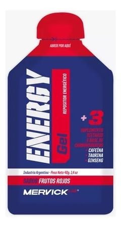 Gel Energy Con Cafeína Repositor Energético Mervick - comprar online