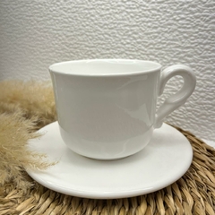 Taza redonda con plato - tienda online