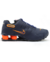 Nike Shox NZ 4 Molas Azul/Laranja (IMPORTADO)