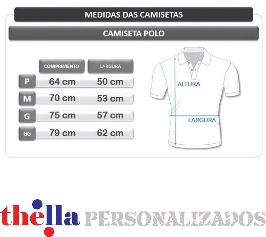 Camisa Polo Personalizada Com Sua Estampa Foto Imagem