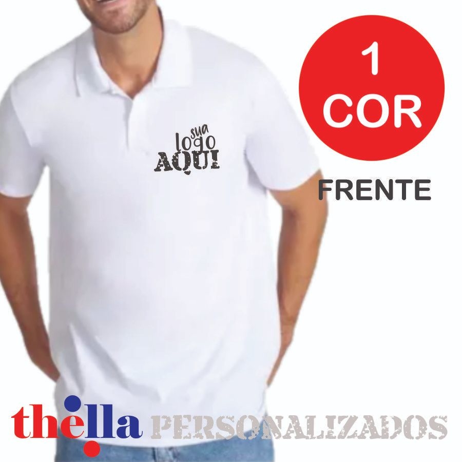 Camisa Polo Personalizada Com Sua Estampa Foto Imagem