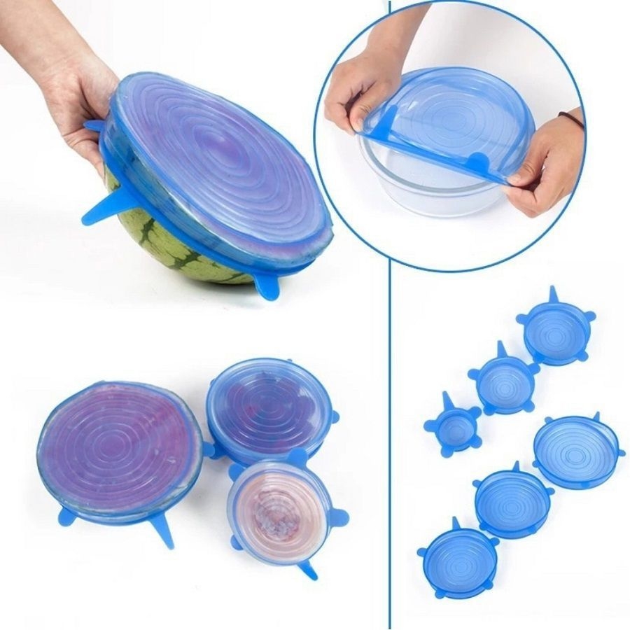 Kit Jogo de Tampas Ajustáveis e Flexíveis em Silicone para Conservar  Alimentos Lanches Frutas 6 Unidades Cozinha Comida - Cook - Tampa de  Silicone - Magazine Luiza