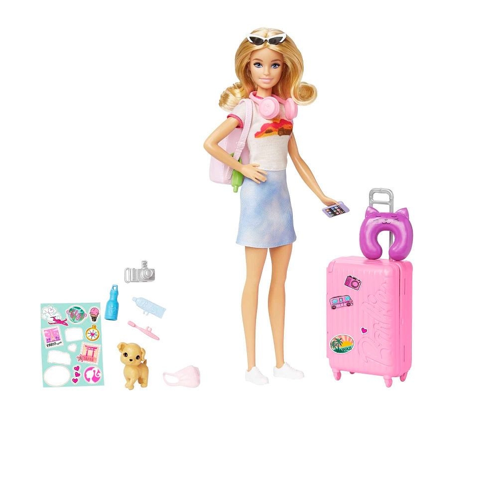 Boneca Barbie com Pets - Adota Cachorrinhos - Morena - Mattel