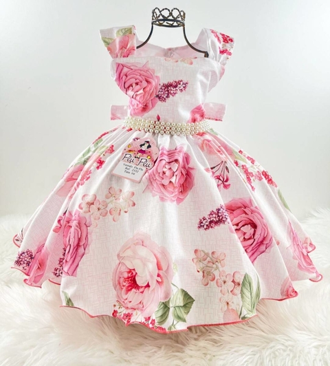 Vestido Infantil Princesa Tiana e o Sapo no Bosque