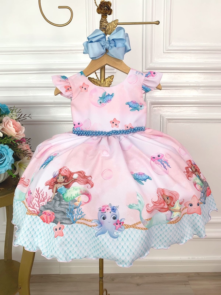 Vestido Sereia Infantil Blogueira